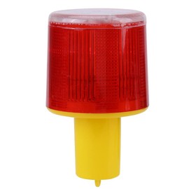 1 x Emergency Warning Flash Light, Solar LED Alarm Traffic Light, Red Light Flicker Beacon Lamps, Traffic Road Boat Red Light