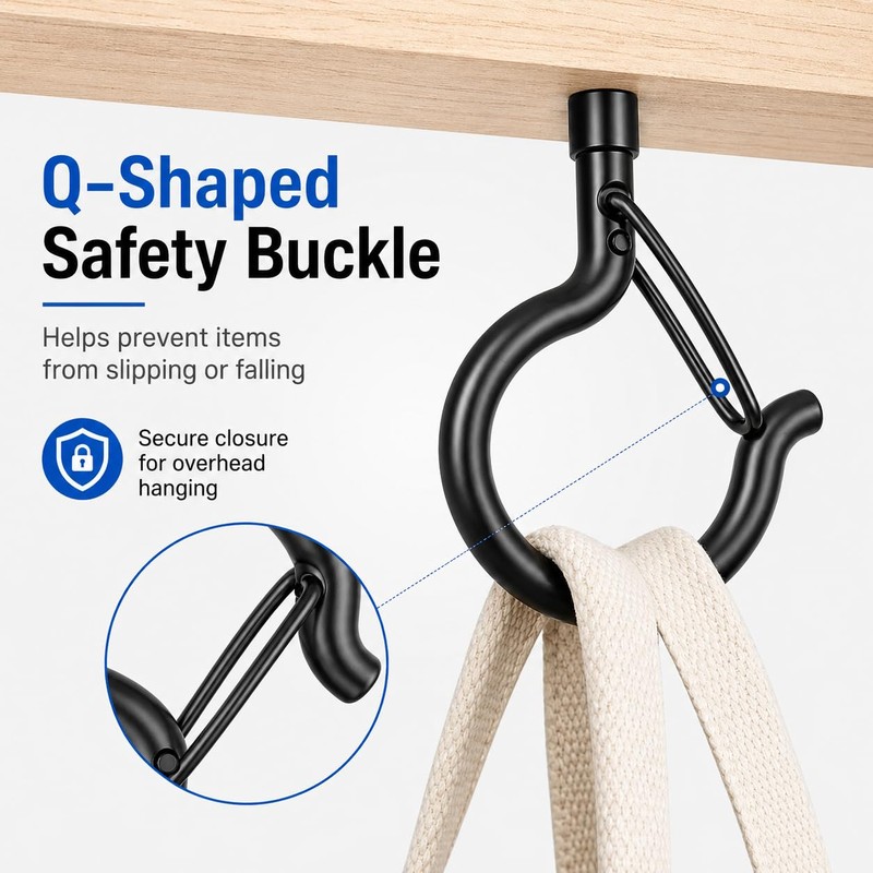 TviewSmart Q Hanger Screw Hooks for Hanging Outdoor String Lights