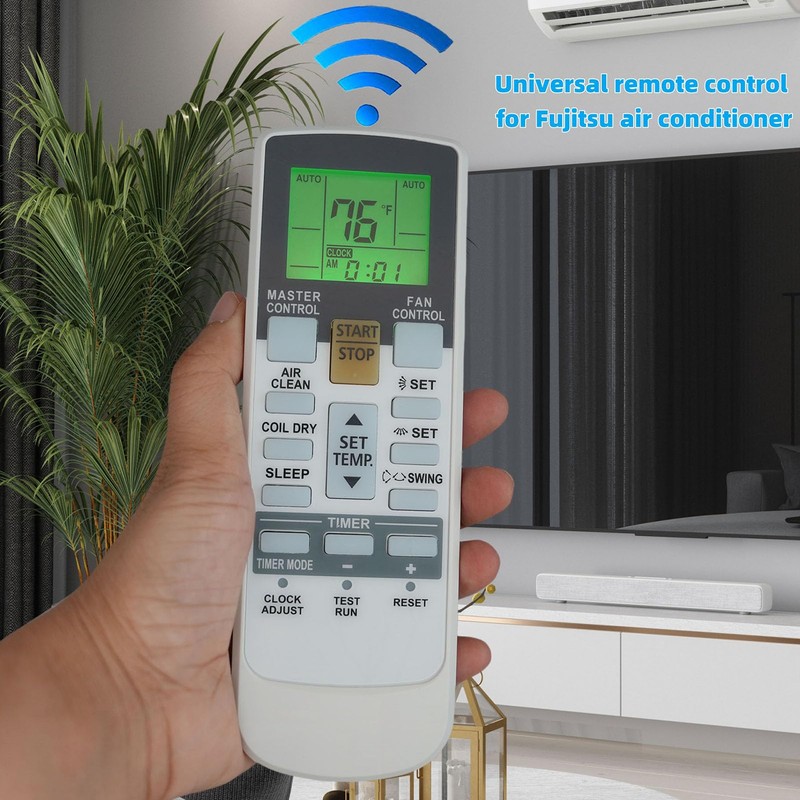 Universal Replacement Remote Control for Fujitsu AC Air Conditioner (Fahrenheit