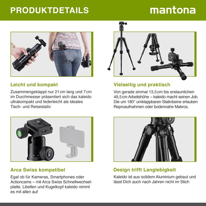 Mantona kaleido mini night black