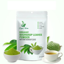 200g Natural Soursop Leaves Powder - Pure Organic Well-Cleaned and Finely Ground for Tea Healthy Leaves