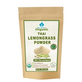 Lemongrass Powder 16OZ - Organic Dried Thai Spice Herb - Freshly Ground Lemon Grass Stalks - Culinary Grade Seasoning for Cooking and Tea