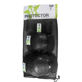 GOSK8 Protector 3 Piece Set Black/Lime XS