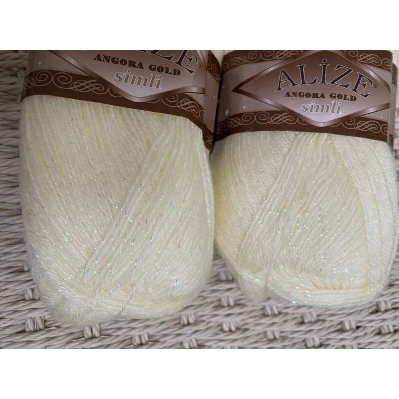 Estambre Angora Gold Simli Paq C/2 Pzas De 100g Elige