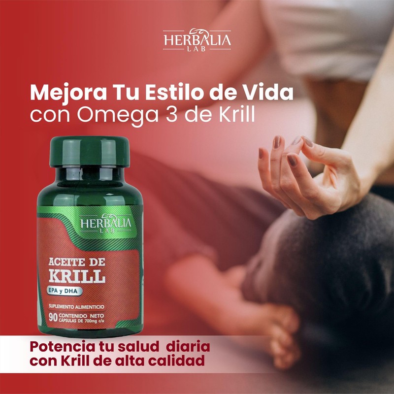 Aceite de Krill Puro Herbalia Lab - Rico EPA y