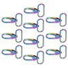 10Pcs Keychain Clasp 38mm Firm Rust Proof Bright Luster Simple