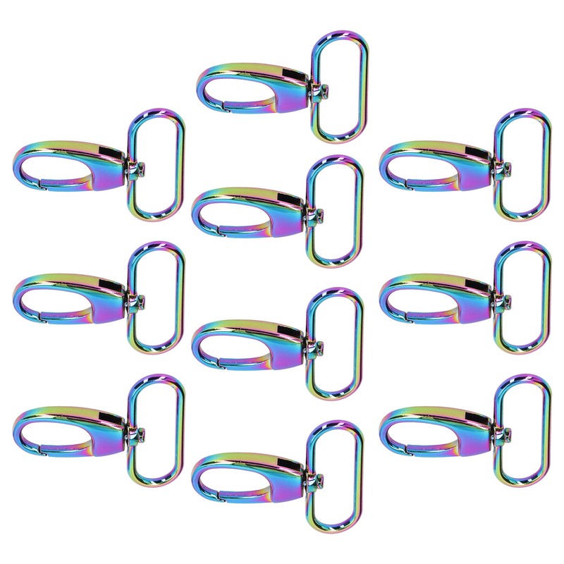 10Pcs Keychain Clasp 38mm Firm Rust Proof Bright Luster Simple