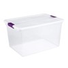 Sterilite 66 Quart Clear Storage Container Box (6 Pack) and