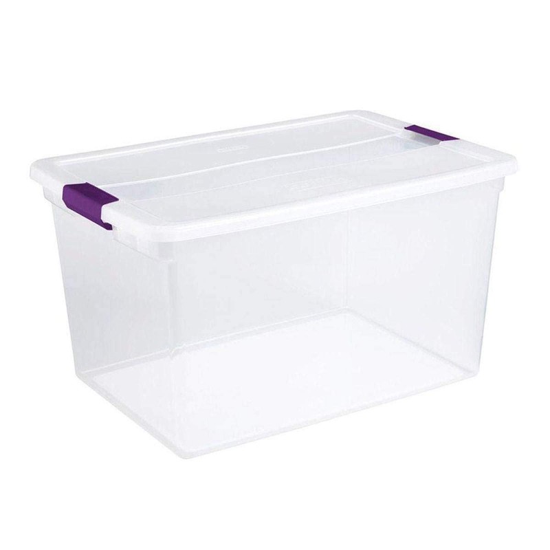 Sterilite 66 Quart Clear Storage Container Box (6 Pack) and