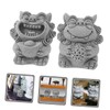 Sosoport 2pcs Mini Lion Statues Decorative Lion Figurine for Home