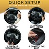 VaygWay Car Heated Steering Wheel Cover - 12v Black Soft
