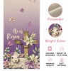 Croar He is Risen Easter Purple Christian Table Runner, Religious