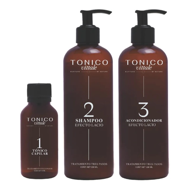 Vittale Kit 3 Pasos Crecimiento Reparador Cabello Lacio