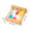 Honbay 1PCS 1-3-5 Minute Sand Hourglass Timer Wood Frame Mini