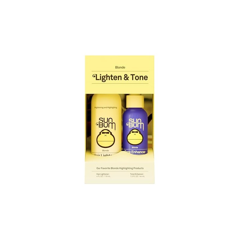 Sun Bum Lighten and Tone Kit | Travel-Sized Hair Lightener