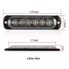 2pcs Estrobo Led Para Carro Faros Moto Y Coche Tuning