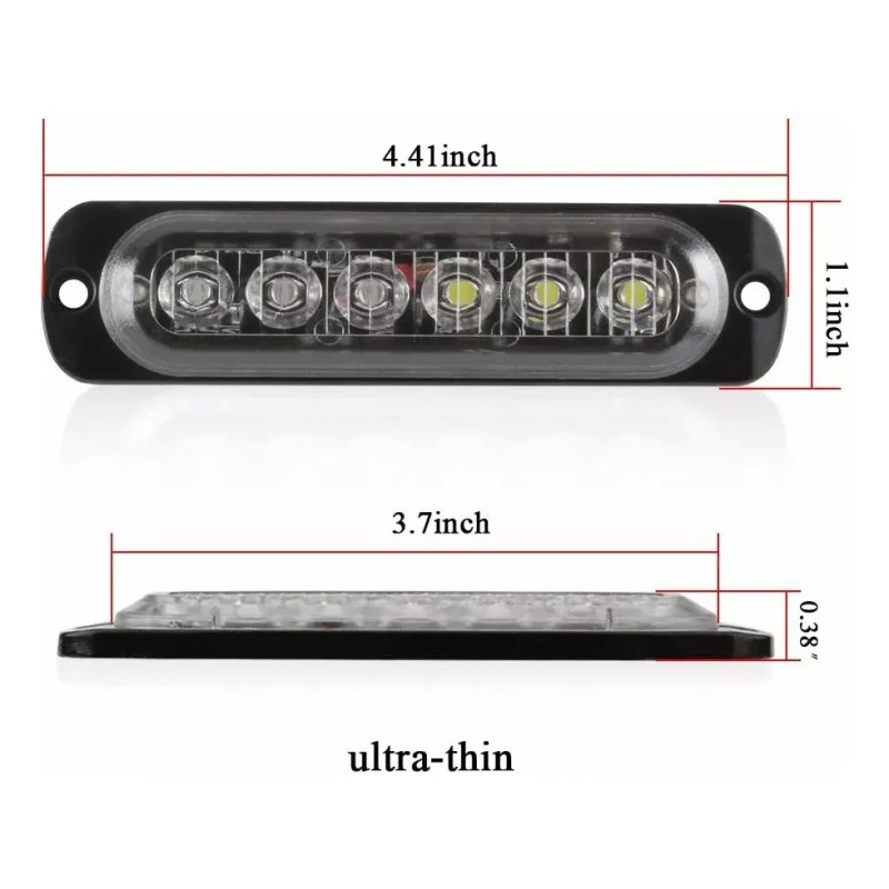 2pcs Estrobo Led Para Carro Faros Moto Y Coche Tuning