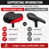 Wide Comfort Bike Saddle for Commuting – Dual Shock Absorption
