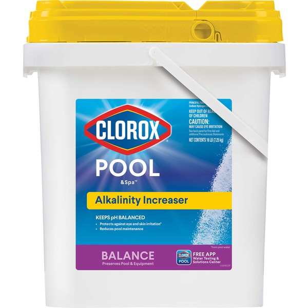 Clorox Pool&Spa 12016CLX Pool Total Alkalinity Increaser, 16-Pound, White