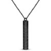 JunyiDIY Black Stainless Steel Scripture Necklace | Quran Pendant Necklaces