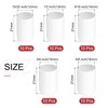 sourcing map 50pcs Round Rubber End Caps Protective Caps 12mm