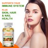 Organic Vitamin E Capsules Supplement for Hair Skin Nail Face