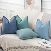 Madizz Set of 2 Simple Chenille Cushion Covers, Soft Decorative