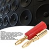 10PCS Banana Plugs 4mm Audio Jack Connector Solderless Six Blade