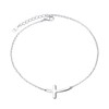 Ladytree 925 Sterling Silver Cross Anklet Ankle Bracelet for Women
