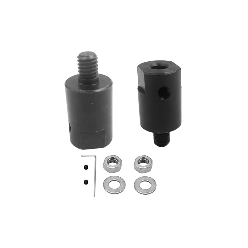 Winwill 2pcs M6 5mm Axle Motor Shaft Coupling Sleeve Saw