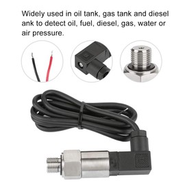 Pressure Transmitter, 4-20 mA G1 / 4 Inch Silicon Pressure Transmitter Transducer for Water, Gas, Oil, 0-1MPA