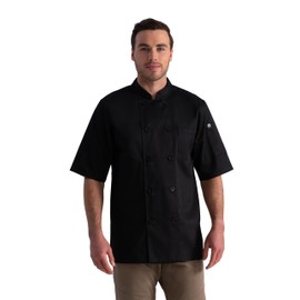 Chef Works Unisex Volnay Chef Coat, Black, XX-Large