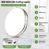 TOBUSA 18inch LED Flush Mount Ceiling Light, 50W 5600lm Bright