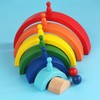 Colorful Building Blocks Educational Interesting Preschool Wooden Stacking Blocks for