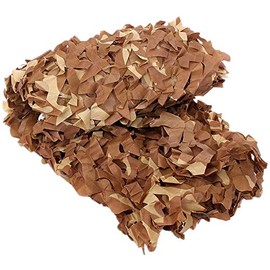 Mitef Heavy-Duty 150D Camo Netting Camouflage Net for Camping Hunting Blinds Shooting Military Decoration, Desert, 6.7x26.6ft/2x8m