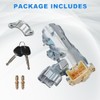 WMPHE Ignition Switch Steering Lock Cylinder with 2 Keys Bracket