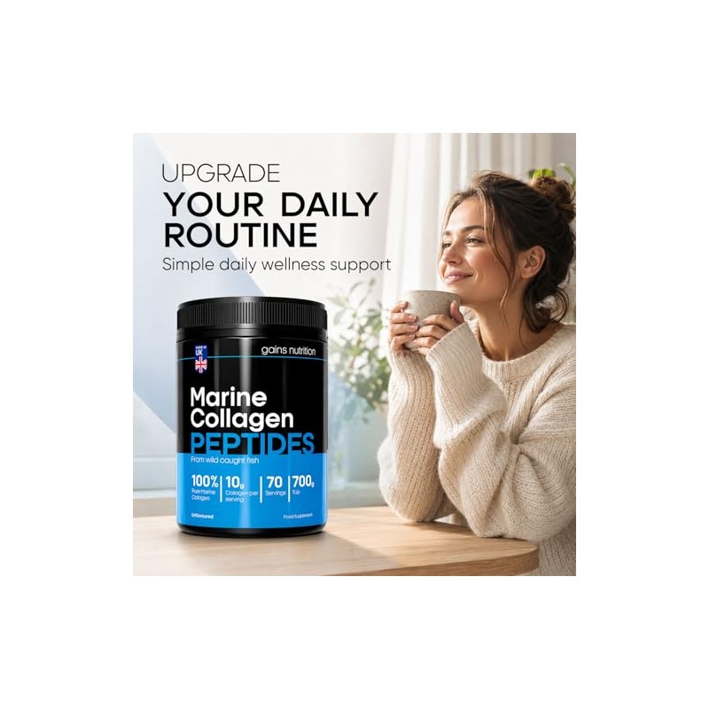 GN Marine Collagen Peptides Powder, Unflavoured, 2 Pack