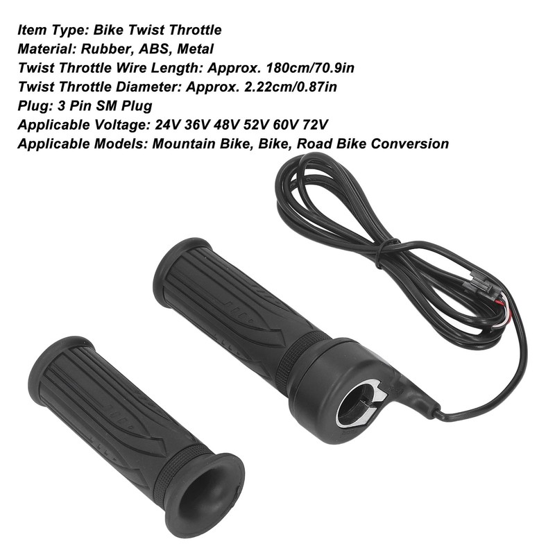 Electric Bike Twist Throttle 20X Wearable Accelerator Handle Grip for