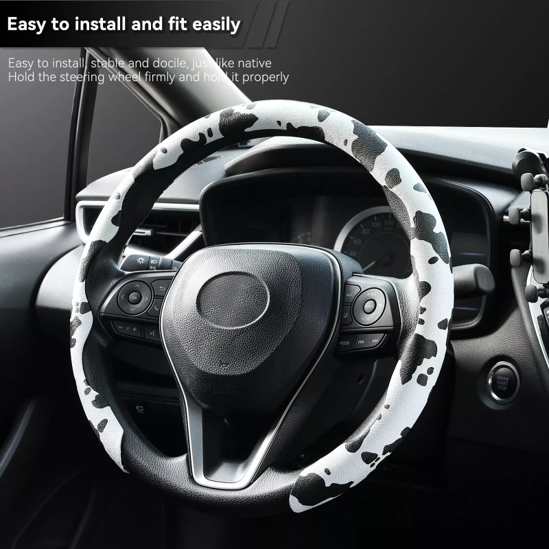 XUKEY Car Steering Wheel Cover Non-Slip Universal Fit For O/D