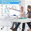 H-Qprobd Magnetic Dry Erase Board with Stand Double-Sided Mobile Whiteboard