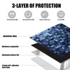 XUANINY 5-Sheet Peel and Stick Backsplash Tiles Dark Blue Surface