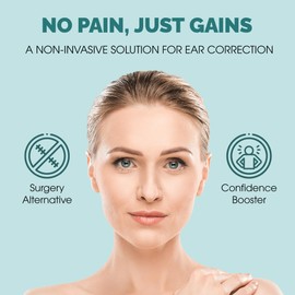 Earo Cosmetic Ear Corrector - 20 Ear Tape Patches - Ear Corrector for Adults - Discreet Ear Stickers For Big Ears - Ear Pinning Without Surgery