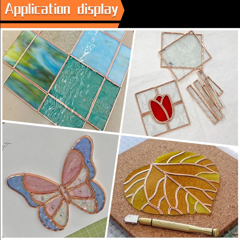 7/32 Inch Black Backed Copper foil Tape for Stained Glass,