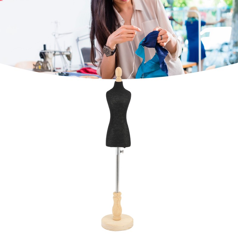 Female Dress Form Mini Desktop Sewing Mannequin Body with Stand