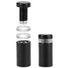 QWORK® 20 Pcs 12x25mm Stainless Steel Stand-Off Fixings, Wall Mount