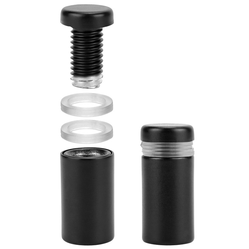 QWORK® 20 Pcs 12x25mm Stainless Steel Stand-Off Fixings, Wall Mount