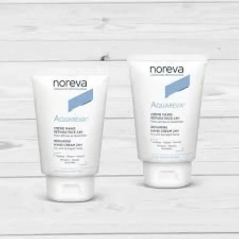 Crema Para Manos Noreva Aquareva Hidratante Reparadora 50 Ml