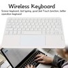 Wireless Keyboard with Touchpad Quadrate Keycap Ultra Thin 10inch Wireless