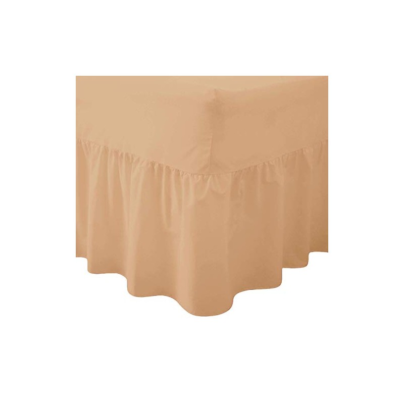 R&Z Luxuary Plain Polycotton Fitted Valance Sheet SIngle, DOuble, King,