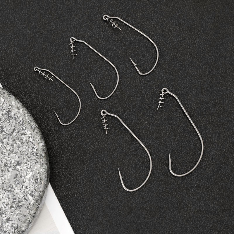 ECSiNG 20 Piece Fishing Hook Set with Twist Lock Floating